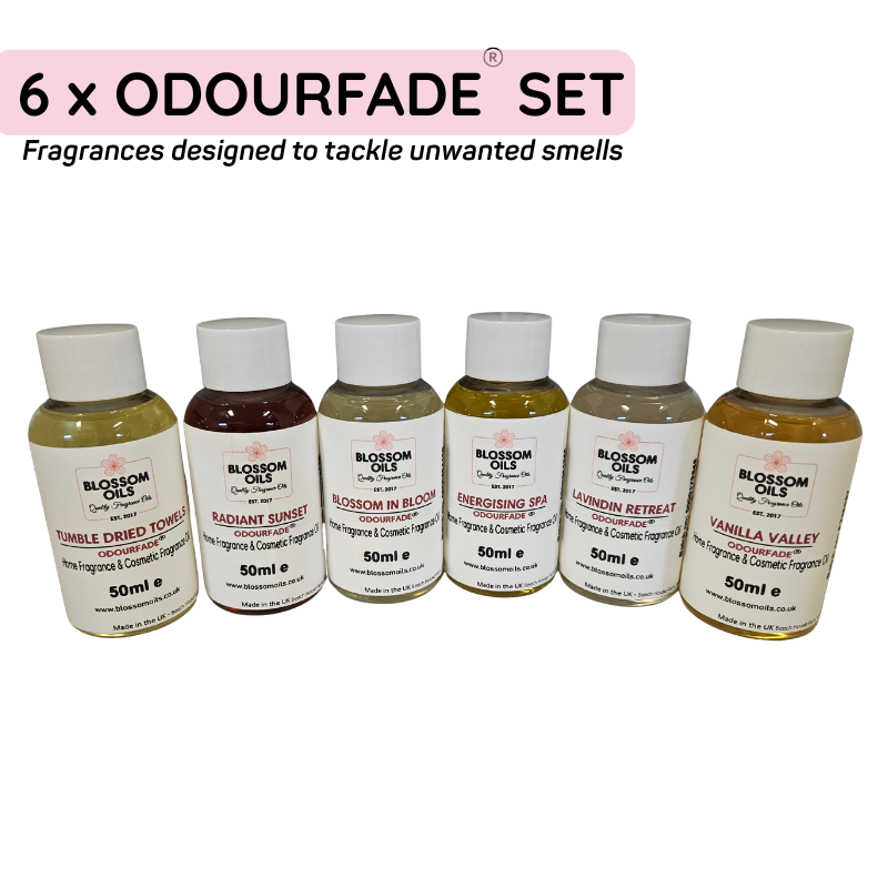 6x 50ml Fragrance Oils Odourfade®