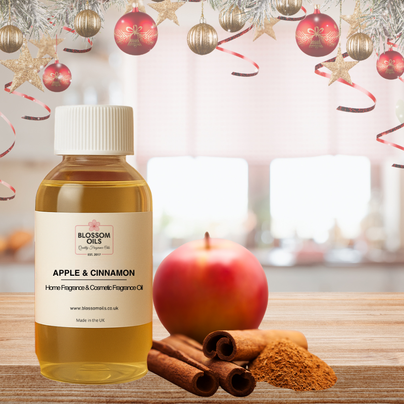 Apple & Cinnamon Fragrance Oil - Fragrance Oil for Candle Making & Wax Melts | Blossom Oils