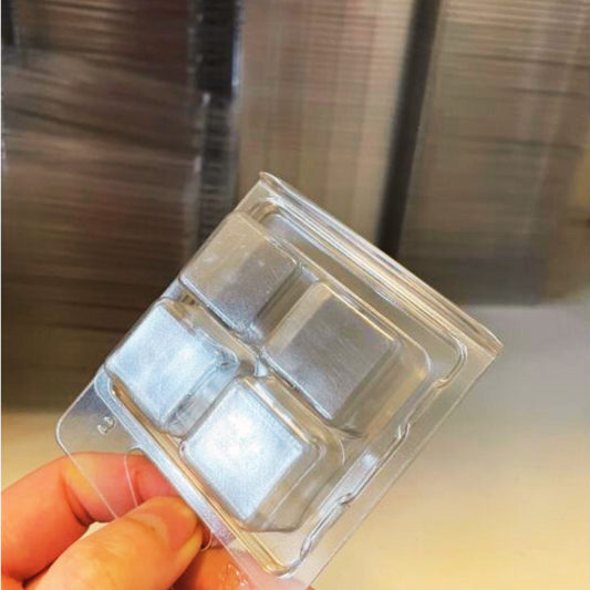 4 Cavity Cube Wax Melt Clamshell