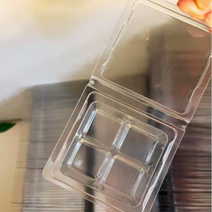 4 Cavity Cube Wax Melt Clamshell