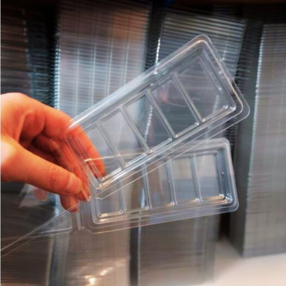 5 Cavity Wax Melt Snap Bar Clamshell
