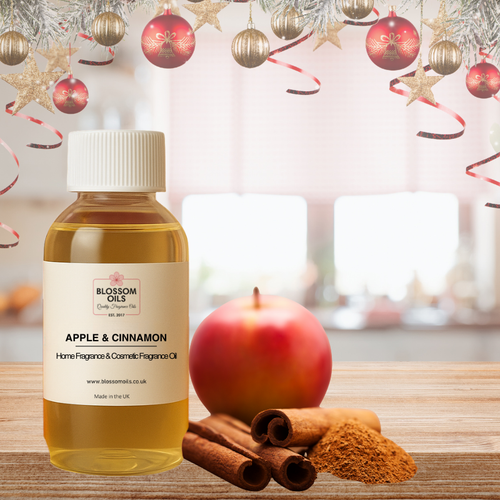 Apple & Cinnamon Fragrance Oil - Fragrance Oil for Candle Making & Wax Melts | Blossom Oils