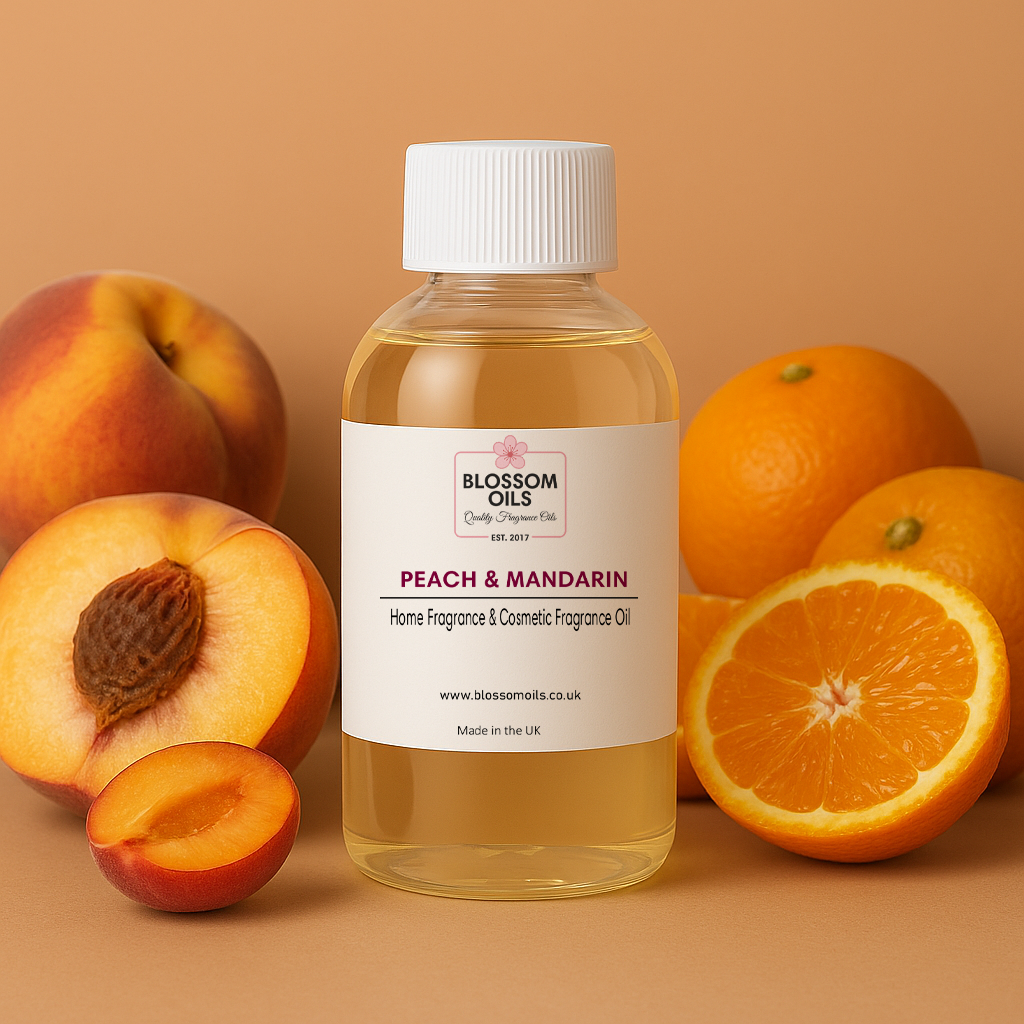 Peach & Mandarin Fragrance Oil for Candle Making & Wax Melts – Blossom ...
